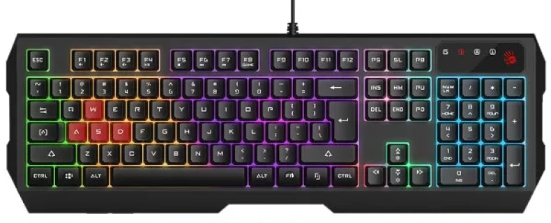 A4 TECH A4-B135N A4Tech Bloody Gejmerska svetleca tastatura(NEON LED), black, USB, US layout Slika 4