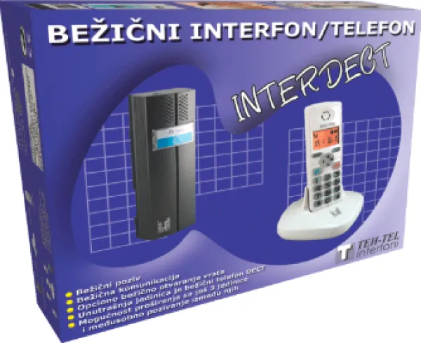 Teh-tel Bežični interfon sa telefonom INTERDECT (CL-3622) Slika 1