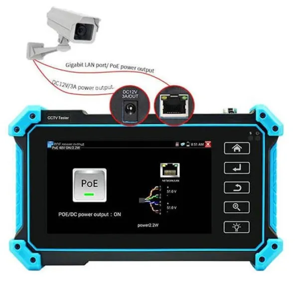 Noyafa NOYAFA NF-IPC715 testni monitor CCTV, 5.4inc (8MP CVI/ TVI/ AHD) Slika 4