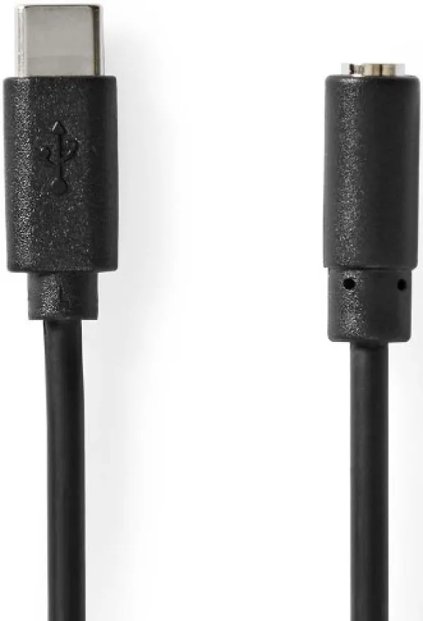 NEDIS CCGL65960BK10 Adapterski kabl sa USB-C na 3,5mm muški sa 4-pinom, 1m Slika 1