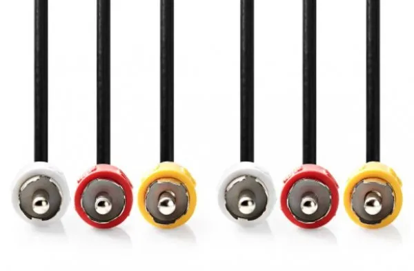 NEDIS CVGP24300BK50 Kabl 3xRCA muski - 3xRCA muski 5m Slika 3