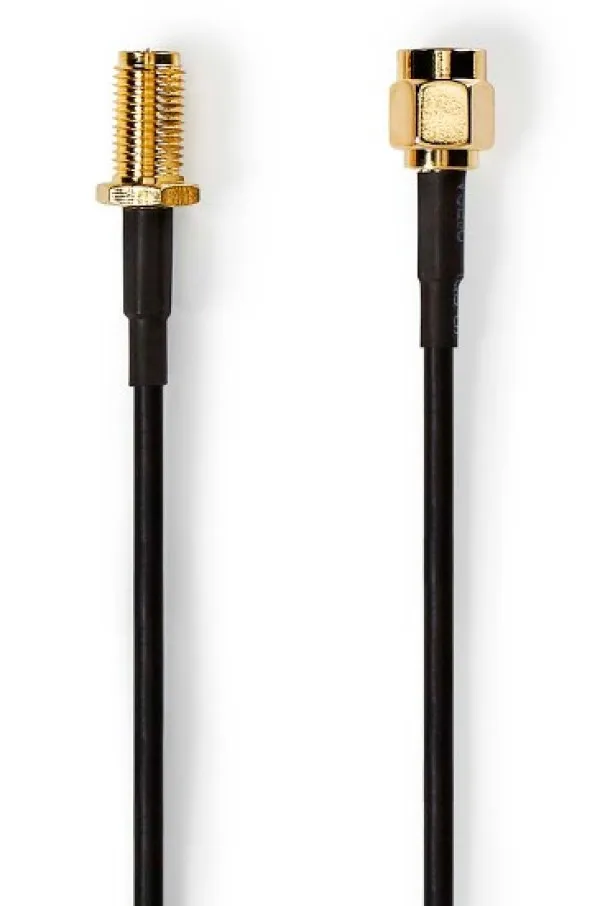 NEDIS CSGL02210BK50 RP SMA Muski na RP SMA zenski, Gold Plated, 50 Ohm 5m Slika 3