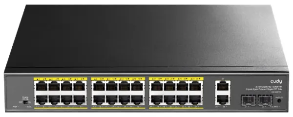 CUDY Cudy GS1026PS2 24-Port Gigabit PoE+ Switch with 2 Uplink Gigabit Ports and 2 Gigabit SFP Slots 300W Slika 3