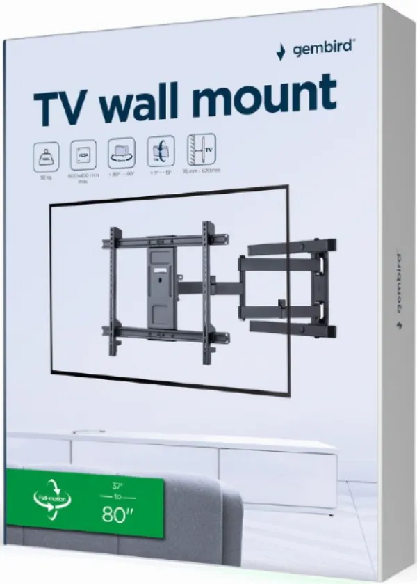 GEMBIRD WM-80ST-05 Gembird TV nosac okretanje/tilt 37-80 VESA max.60x40cm, max 50kg, drzac Slika 8