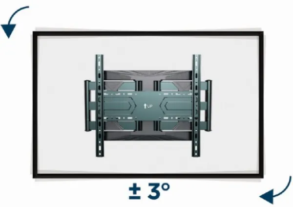GEMBIRD WM-80ST-01 Gembird TV nosac okretanje/tilt 40-80 VESA max.60x40cm, max 50kg, drzac Slika 2