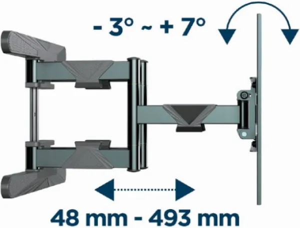 GEMBIRD WM-80ST-01 Gembird TV nosac okretanje/tilt 40-80 VESA max.60x40cm, max 50kg, drzac Slika 8