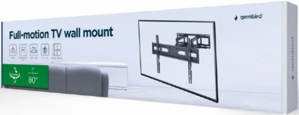 GEMBIRD WM-80ST-03 Gembird TV nosac okretanje/tilt 37-80 VESA max.60x40cm, max 40kg, drzac (FO) Slika 8