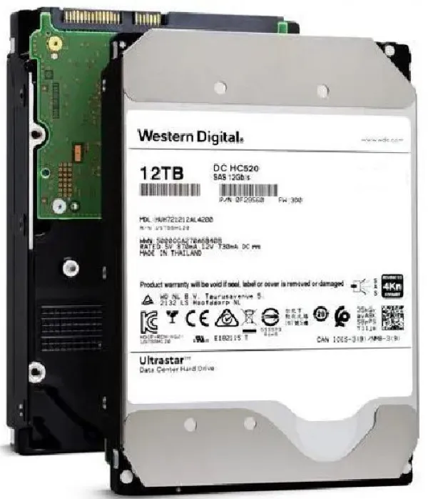 HDD 3.5 * 12TB HUH721212ALE601 WD Ultrastar 7200rpm 256MB SATA3 (DAHUA Compatible)(15999) Slika 3