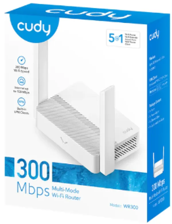 CUDY Cudy SET WR300 N300 Wi-Fi Router + M1300 1-pack AC1200 MESH Slika 8