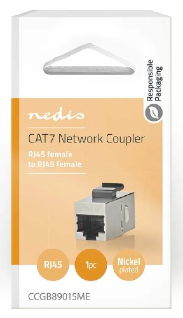 NEDIS CCGB89015ME CAT6a / CAT7, Shielded, RJ45 Female, Straight, Metal 1KOM Slika 8