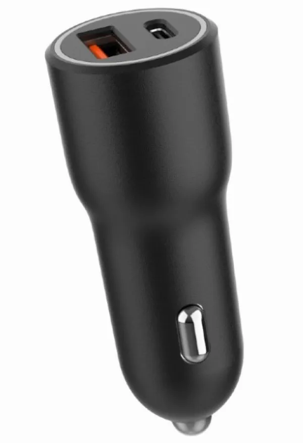 GEMBIRD TA-UC-AC2PDQC38-CAR-01 Gembird 2-port USB brzi punjac za auto, Type-C PD, 38W, black Slika 4