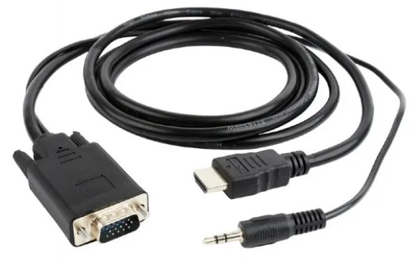 GEMBIRD A-HDMI-VGA-03-6 Gembird HDMI to VGA and audio adapter cable, single port, 1,8m, black Slika 7