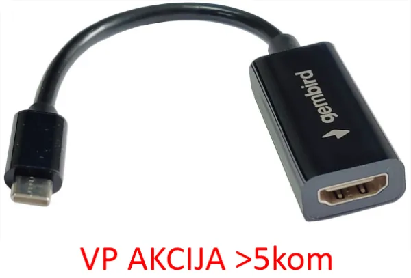 GEMBIRD A-CM-HDMIF-03 ** Gembird TYPE-C TO HDMI 11cm CABLE (alt.A-CM-HDMIF-01, A-USB3C-HDMI-01 479) Slika 3