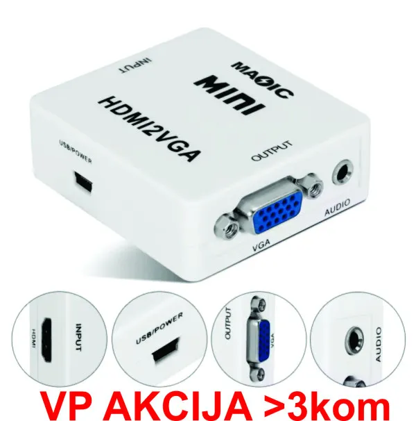 GEMBIRD A-HDMI-VGA-Mini ** Gembird input HDMI to VGA (901) (289) Slika 5