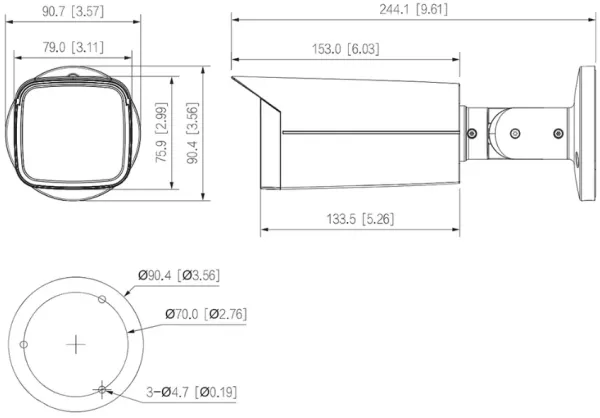 Dahua HAC-HFW2241TU-Z-A-27135-S2-DIP 4U1 2MP IC KAMERA MOTORIZOVANI ZUM, AUTOMATSKI FOKUS 2.7-13.5 Slika 4