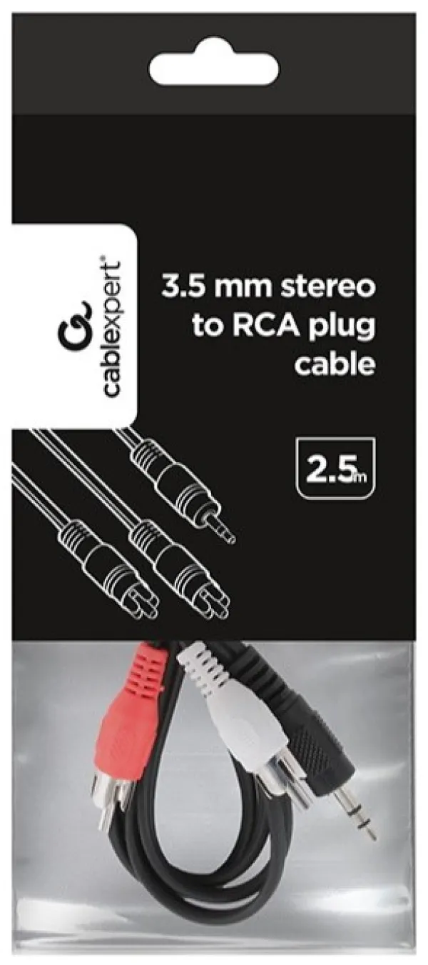 GEMBIRD CCA-458-2.5M Gembird 3.5 mm stereo to RCA plug kabl 2.5 m Slika 3