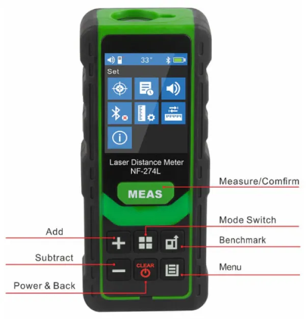 NOYAFA NF-274L Laserski meraè udaljenosti Slika 9