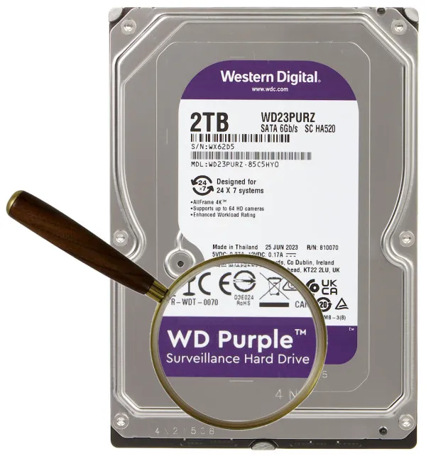 HDD 3.5 * 2TB WD23PURZ WD Purple 24/7 5400RPM 64MB SATA3 Slika 1