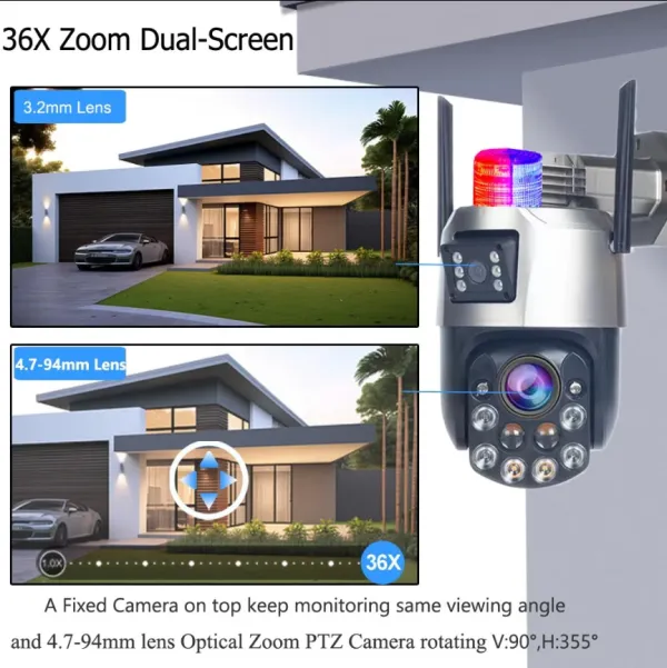 CAM-IP6MP-EP5-12X * ZOOM GMB kamera 6 mpix microSD iCSee xmeye pro Two-way PTZ ip66,2x3.6mm(6369) Slika 8