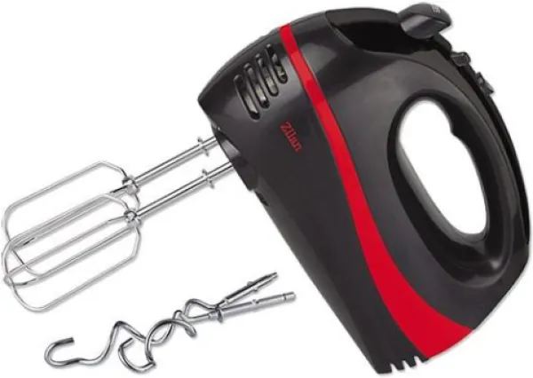 ZILAN Zilan ZLN8402/BK Mikser ručni, boja crno/crvena, 5 brzina+turbo, 300 W Slika 1