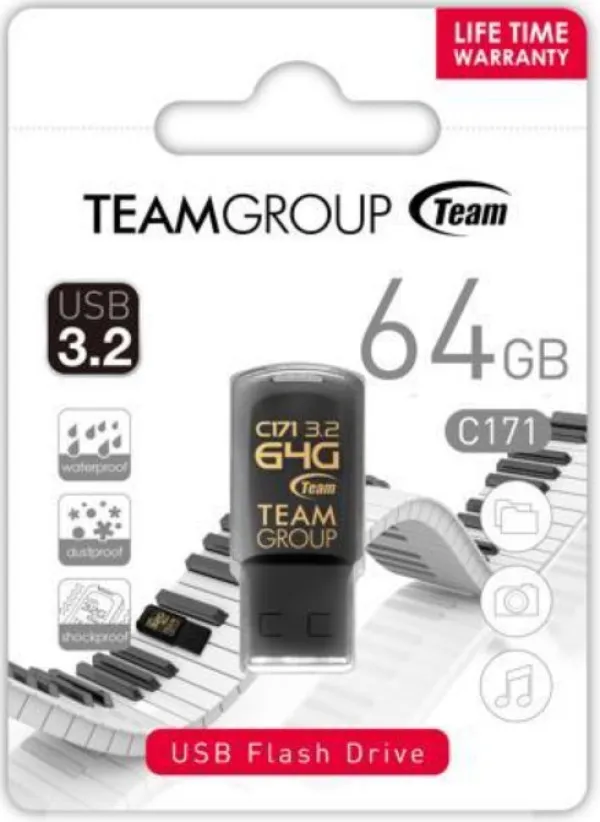 TEAM GROUP TeamGroup 64GB C171 USB 3.2 BLACK TC171364GB01 NEW Slika 3