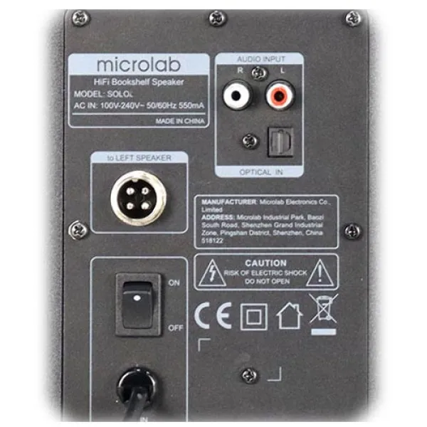 MICROLAB Microlab SOLO3 Aktivni drveni zvucnici 2.0 40W RMS (15W+5W)*2 3.5+0,75, Bluetooth, Optical, 2RCA Slika 2