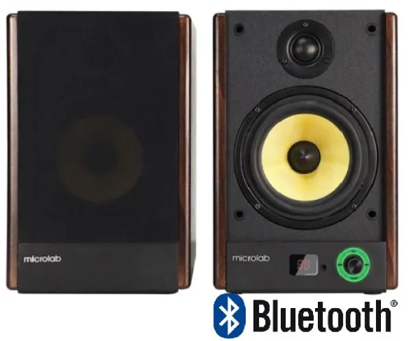MICROLAB Microlab SOLO5 Aktivni drveni zvucnici 2.0 90W RMS (30W+15W)*2 5,25+1, Bluetooth, Optical, 2RCA Slika 1