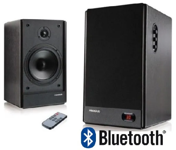 MICROLAB Microlab SOLO6C Aktivni drveni zvucnici 2.0 100W RMS(2x50W) 6.5+1, daljinski, 3.5mm, Bluetooth Slika 5
