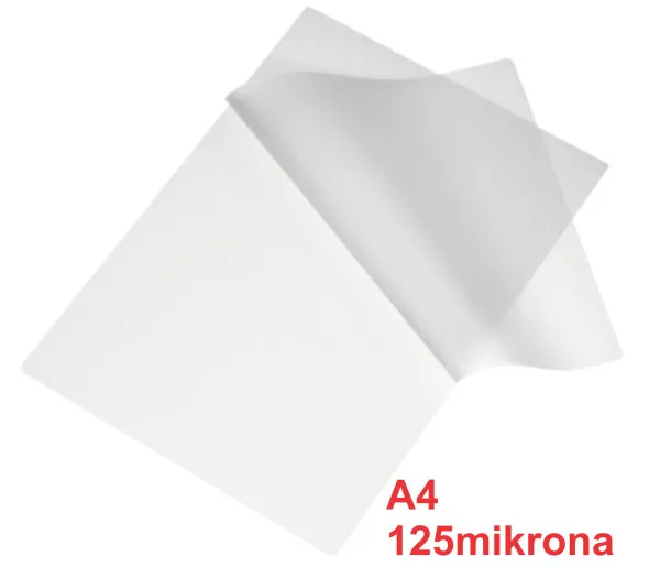 Folija za plastifikaciju A4 100listova 125mikrona (papir za laminaciju) Slika 3