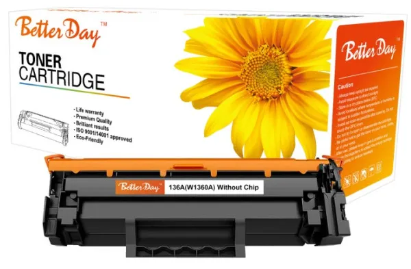 Toner BetterDay 136A, W1360A M211/M236 zam. kaseta za HP 1.15k (bez cipa) Slika 2