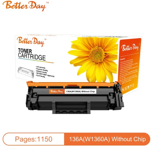 Toner BetterDay 136A, W1360A M211/M236 zam. kaseta za HP 1.15k (bez cipa) Slika 1