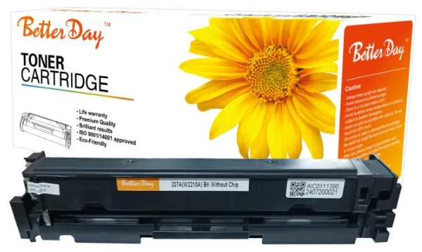 Toner BetterDay 207A(W2210A) M255/M283 crg067 zam. kaseta za HP Black 1.7k (bez cipa) Slika 2
