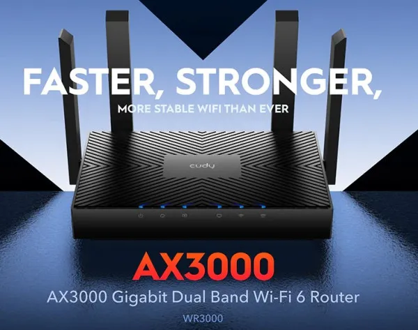 CUDY Cudy WR1500 AX1500 Dual Band 2.4+5Ghz Wi-Fi Ruter 1W/4LAN Gbit,4x5dBi AP/REP/MU-MIMO Slika 11
