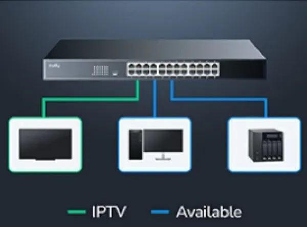 CUDY Cudy GS1024L, 24-Port 10/100/1000M Gigabit 16x Gbit RJ45 Rackmount Switch Slika 4