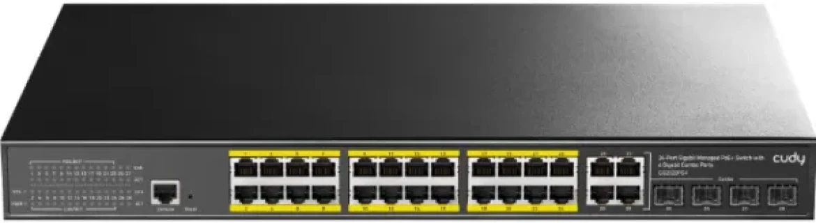 Cudy GS2028PS4-400W, 10/100/1000M 24-Port POE + 4Port Uplink Gigabit Managed Switch Slika 7