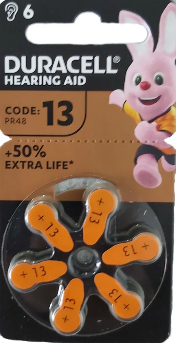 DURACELL Duracell Hearing Aid ZA13 1,45V Baterija za slusni aparat PAK6 NEW Slika 3