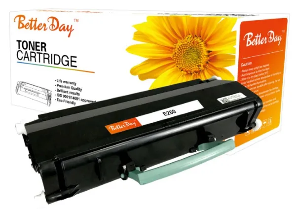 Toner BetterDay E260/E360/E460 E260A21A zam. kaseta za LEXMARK 3.5k Slika 2