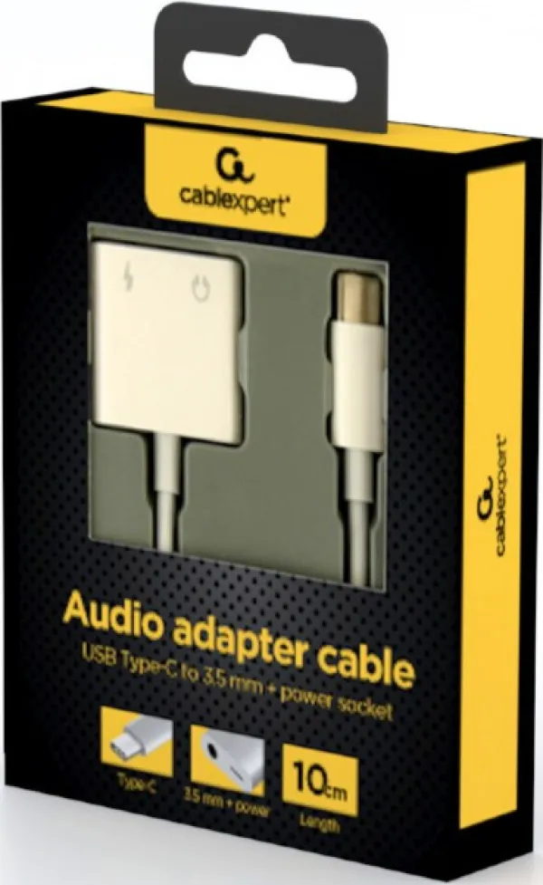 GEMBIRD A-CM-3.5FP-01 Gembird USB type-C plug to stereo 3.5 mm audio adapter cable, with extra power socket Slika 5