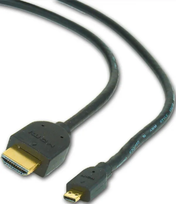 GEMBIRD CC-HDMID-15 Gembird HDMI male to micro D-male black kabl4.5 m Slika 2