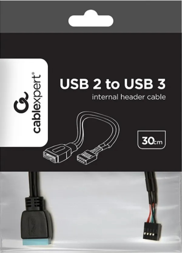 GEMBIRD CC-U3U2-01 Gembird USB 2 to USB 3 interni kabl 9-pinski USB 2.0 na 19-pinski Slika 2