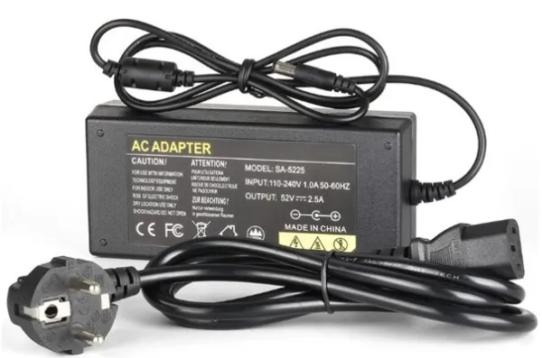 GEMBIRD POE-INJ-5225 Gembird 52V/2.5A 130W POE injector od 5~52V, 8C, konektor 5.5x2.1mm Slika 2