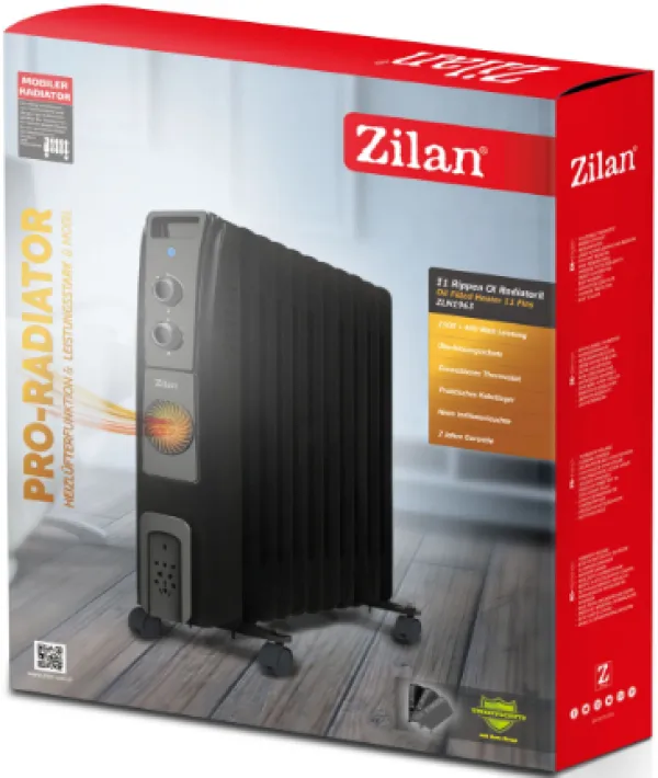 Zilan ZLN1963 Uljani Radijator, 2500W, 11 rebara Slika 3