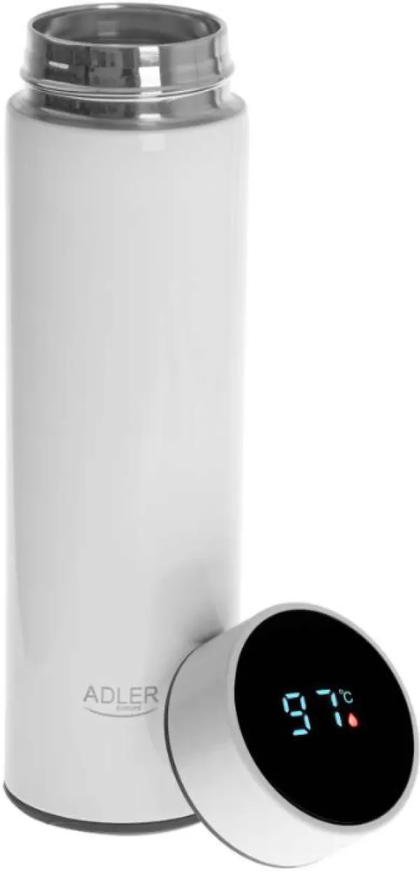 ADLER AD4506W TERMOS BOCA SA LED EKRANOM, BELA, 473ML Slika 2