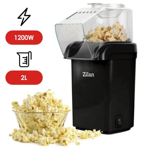 ZILAN Zilan ZLN8045 BK Aparat za kokice 1200W CRNI Slika 2