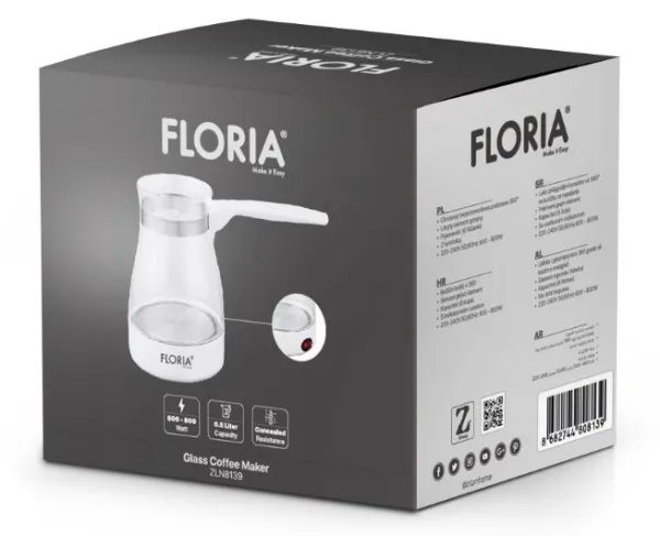 ZILAN Zilan ZLN8139 Kuvalo za kafu, 0,5l, 800W Bela Slika 2