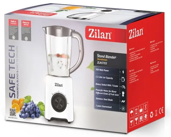 ZILAN Zilan Blender ZLN3703 zapremina 1.5l 500 W, 2 brzina pulse Slika 5