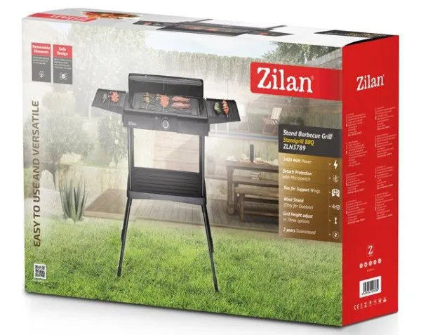 ZILAN Zilan ZLN3789 Roštilj elektricni, samostojeæi Grill 51x37cm, 2400W Slika 7