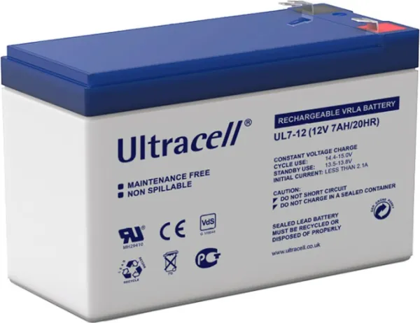 Ultracell UL7-12 Olovna VRLA baterija 12V 7Ah Slika 3