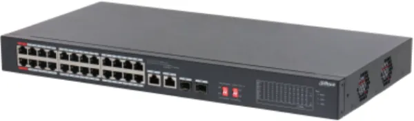 Dahua S3226-24ET-240 24-portni PoE switch 2x1000SFP (Combo), 2x 10/100/1000 RJ-45, 24x 10/100(PoE) Slika 3