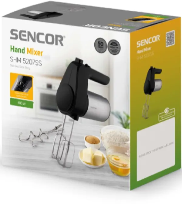 SENCOR SHM 5207SS Ruèni mikser, 6 brzina, 400W Slika 3